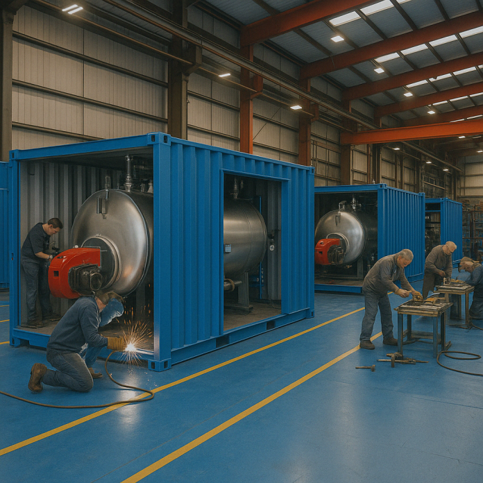 VKS Alquiler Calderas · Alquiler / Renting de Calderas Industriales en Container / Contenedor en Terres de l'Ebre